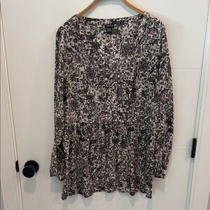 Torrid Floral Long Sleeve Blouse size 1X